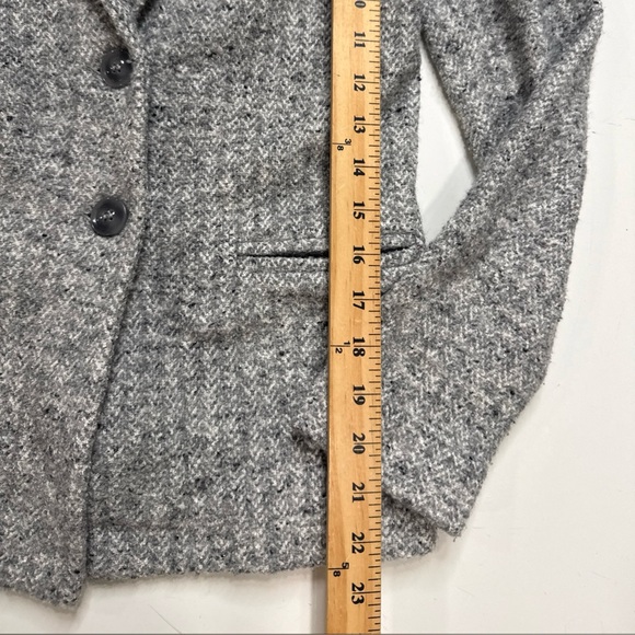 Amina Rubinacci Women Gray Coat/blazer Collared Cashmere Wool Size 40 A041225 - Picture 6 of 6